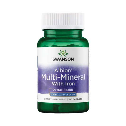 SWANSON ALBION MULTI-MINERAL WITH IRON - 120 CAPS
