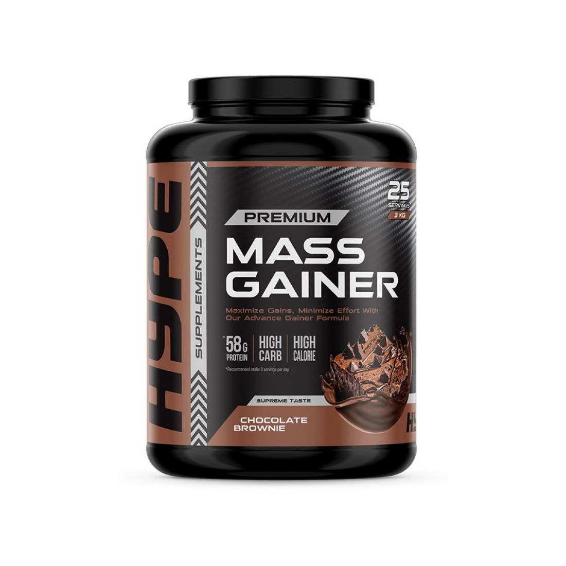 HYPE MASS GAINER CHOCOLATE BROWNIE - 3000 GRAMS