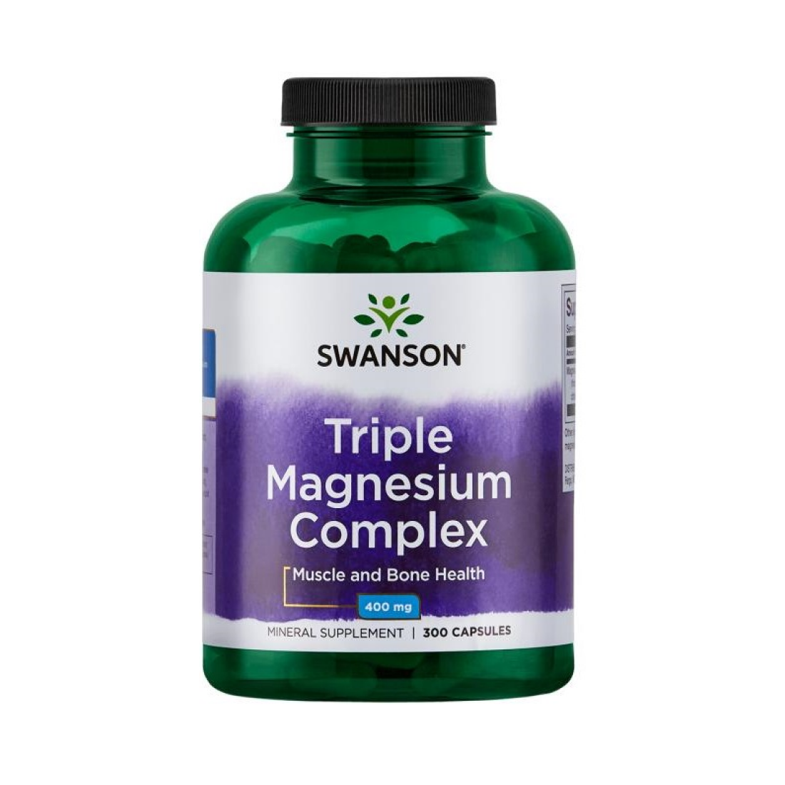 SWANSON TRIPLE MAGNESIUM COMPLEX 400MG - 300 CAPS
