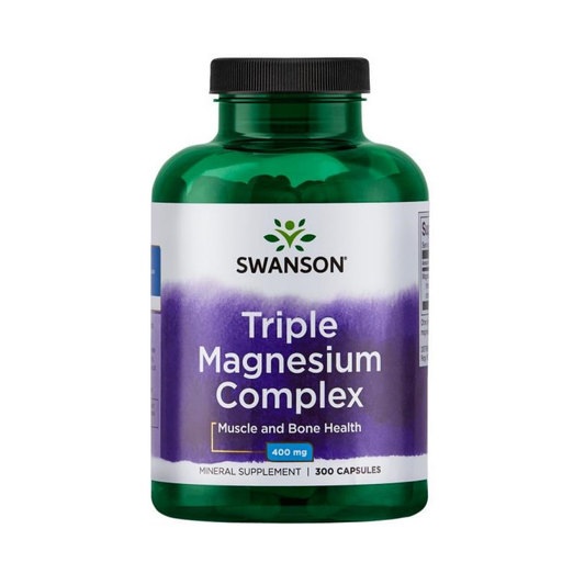 SWANSON TRIPLE MAGNESIUM COMPLEX 400MG - 300 CAPS