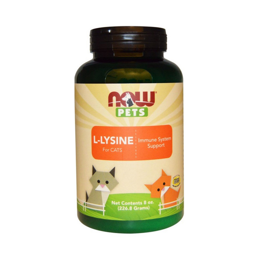 NOW FOODS PETS L-LYSINE FOR CATS - 226 GRAMS