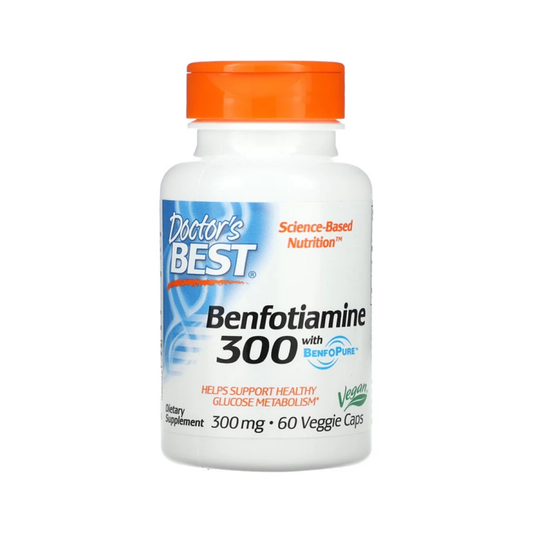 DOCTOR'S BEST BENFOTIAMINE WITH BENFOPURE 300MG - 60 VCAPS