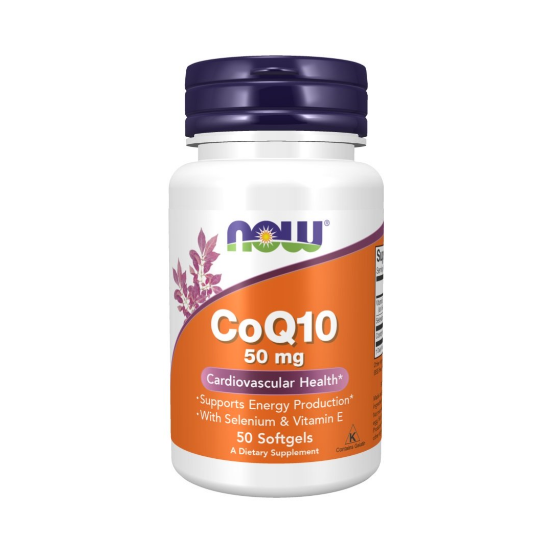 NOW FOODS COQ10 WITH SELENIUM & VITAMIN E 50MG - 50 SOFTGELS