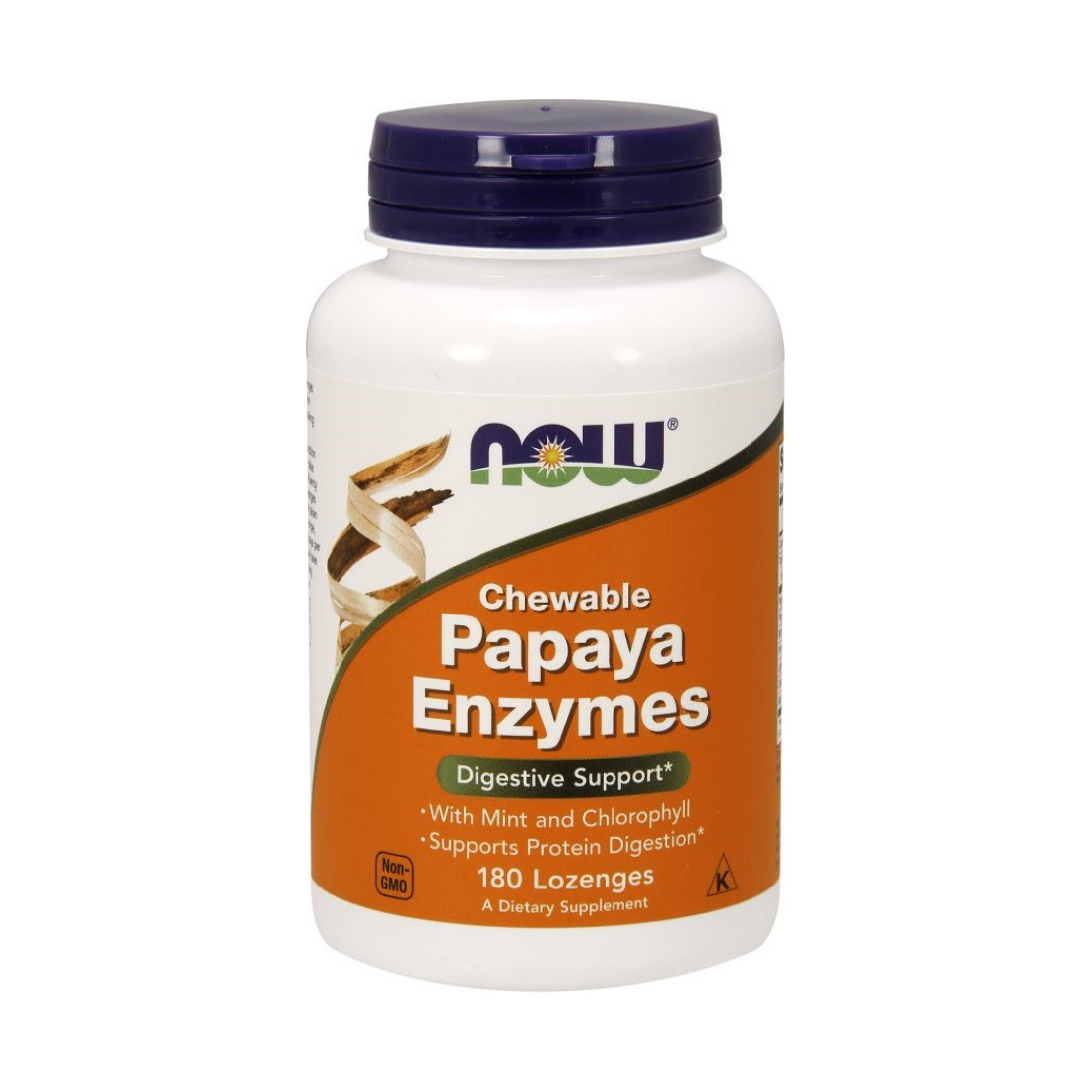 NOW FOODS PAPAYA ENZYME CHEWABLE - 180 LOZENGES