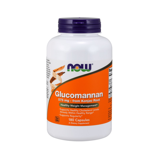 NOW FOODS GLUCOMANNAN FROM KONJAC ROOT 575MG - 180 CAPS