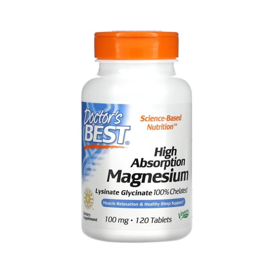 DOCTOR'S BEST HIGH ABSORPTION MAGNESIUM 100MG - 240 TABLETS