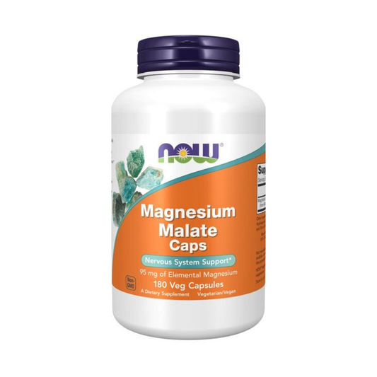 NOW FOODS MAGNESIUM MALATE CAPS - 180 VCAPS