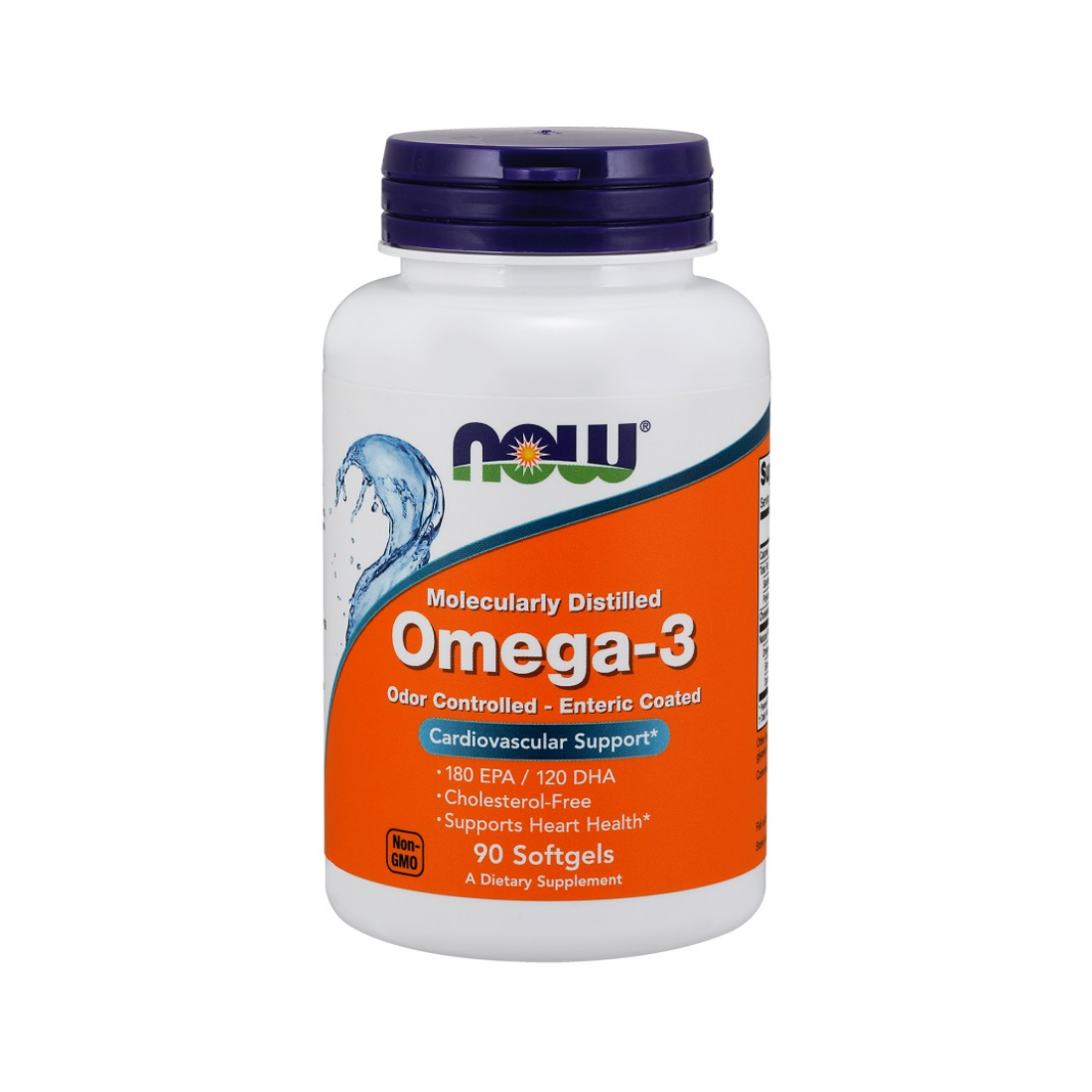 NOW FOODS OMEGA-3 ENTERIC COATED - 90 SOFTGELS
