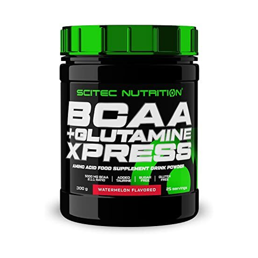SCITEC BCAA + GLUTAMINE XPRESS WATERMELON - 300 GRAMS
