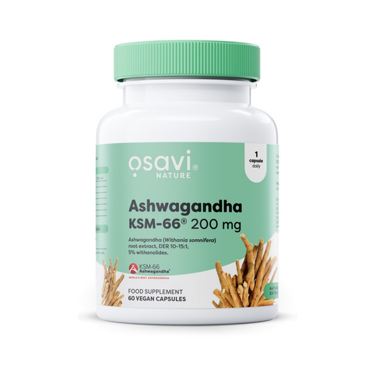 OSAVI ASHWAGANDHA KSM-66 200MG - 60 VEGAN CAPS
