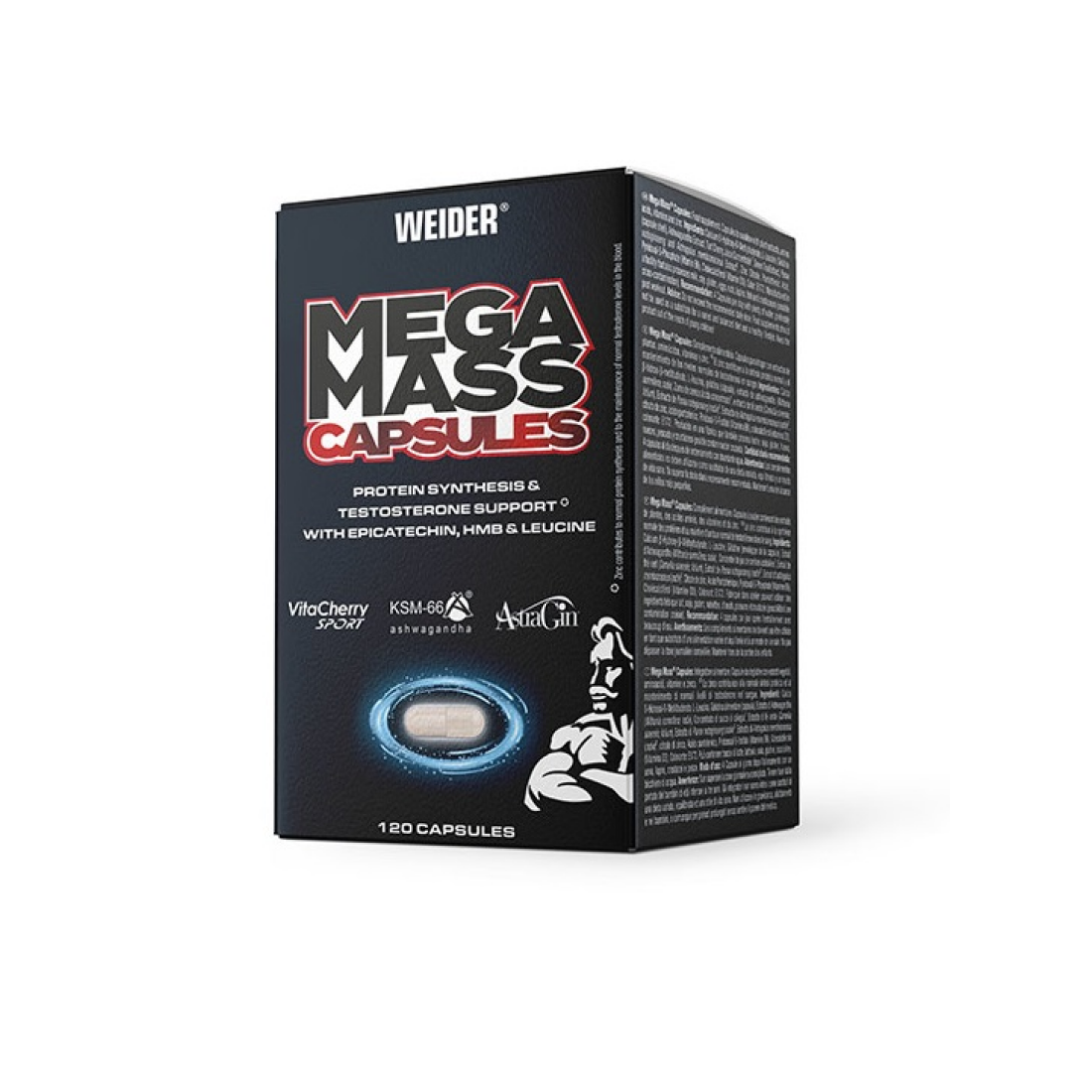 WEIDER MEGA MASS CAPSULES - 120 CAPS