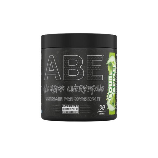APPLIED NUTRITION ABE - ALL BLACK EVERYTHING SOUR APPLE - 375 GRAMS