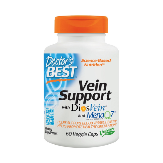 DOCTOR'S BEST VEIN SUPPORT WITH DIOSVEIN AND MENAQ7 - 60 VCAPS