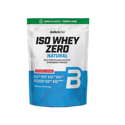 BIOTECHUSA ISO WHEY ZERO NATURAL STRAWBERRY - 1000 GRAMS