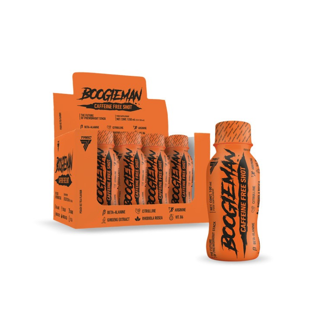 TREC NUTRITION BOOGIEMAN SHOT PEACH ICE TEA - 12 X 100 ML