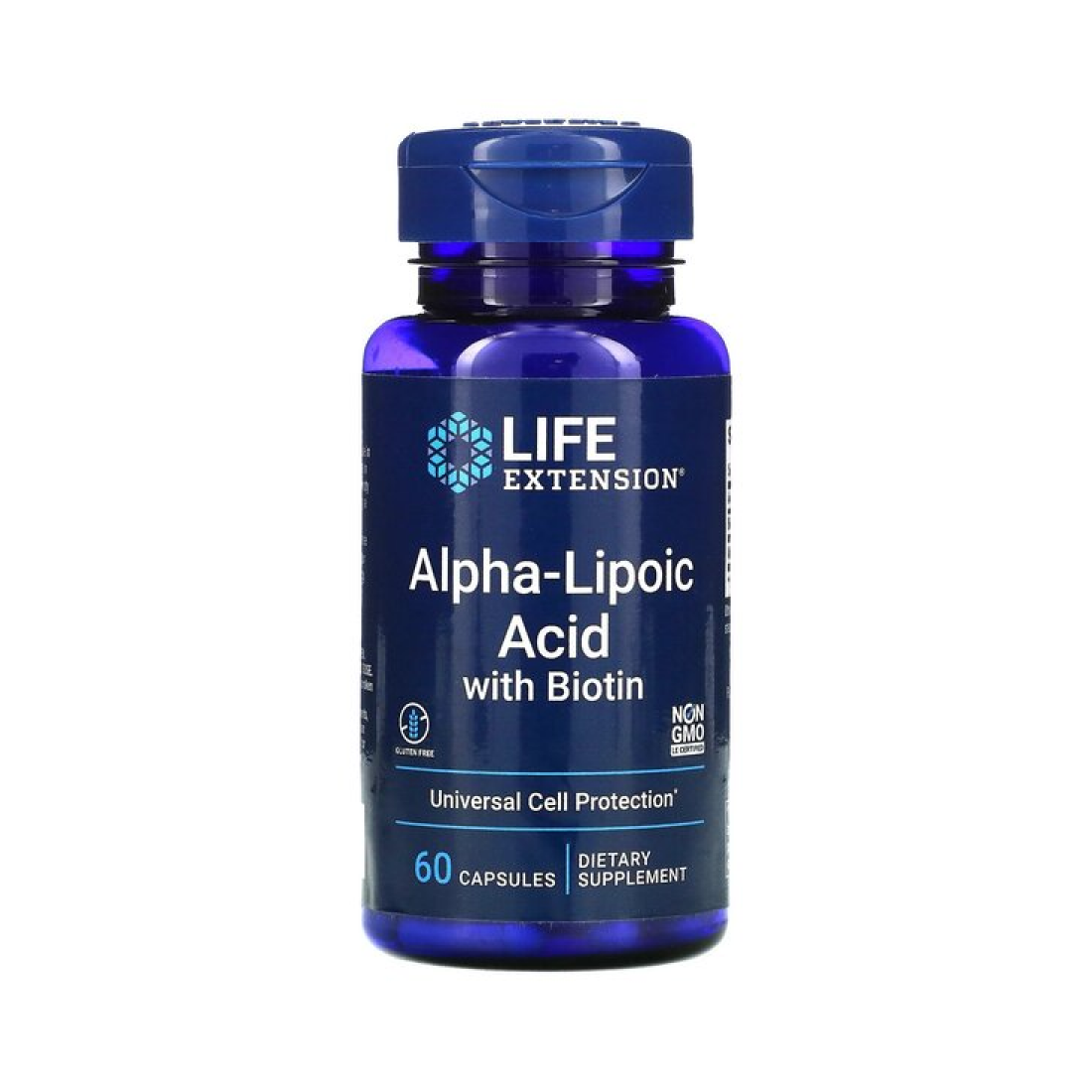 LIFE EXTENSION ALPHA-LIPOIC ACID WITH BIOTIN - 60 CAPS