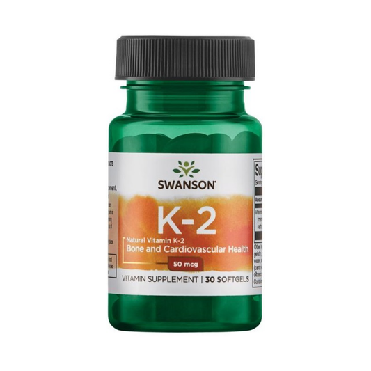 SWANSON VITAMIN K-2 - NATURAL 50MCG - 30 SOFTGELS