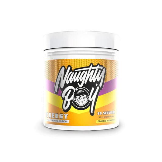 NAUGHTY BOY ENERGY ORANGE & PASSION FRUIT - 390 GRAMS