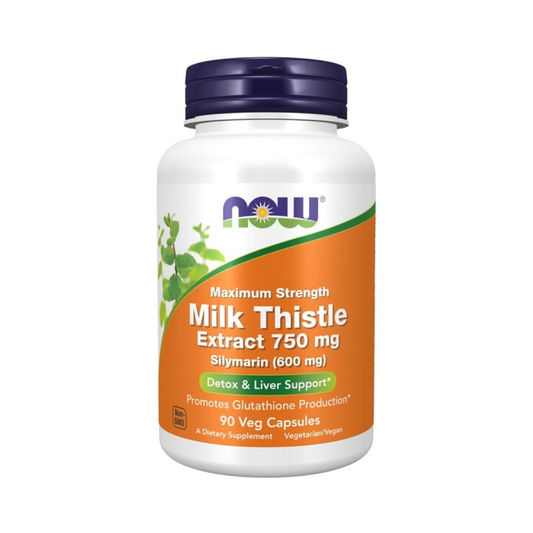 NOW FOODS MILK THISTLE EXTRACT 750MG MAXIMUM STRENGTH - 90 VCAPS