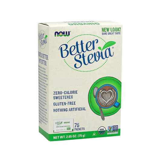 NOW FOODS BETTER STEVIA PACKETS - 75 PACKETS