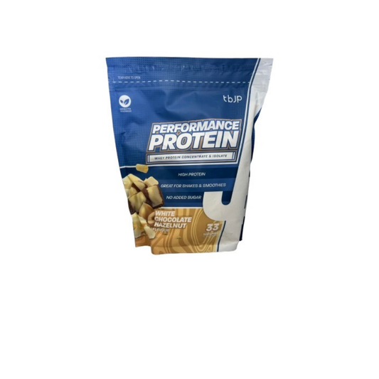 TRAINED BY JP PERFORMANCE PROTEIN WHITE CHOCOLATE HAZELNUT - 1000 GRAMS