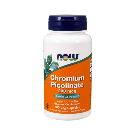 NOW FOODS CHROMIUM PICOLINATE 200MCG - 100 VCAPS