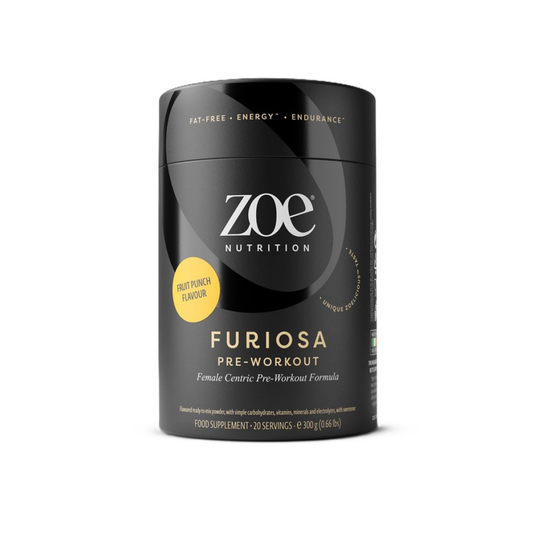 ZOE NUTRITION FURIOSA PRE-WORKOUT FRUIT PUNCH - 300 GRAMS