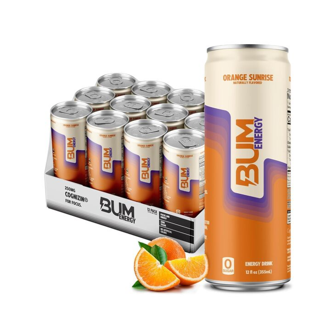 BUM ENERGY BUM ENERGY ORANGE SUNRISE - 12 X 355 ML