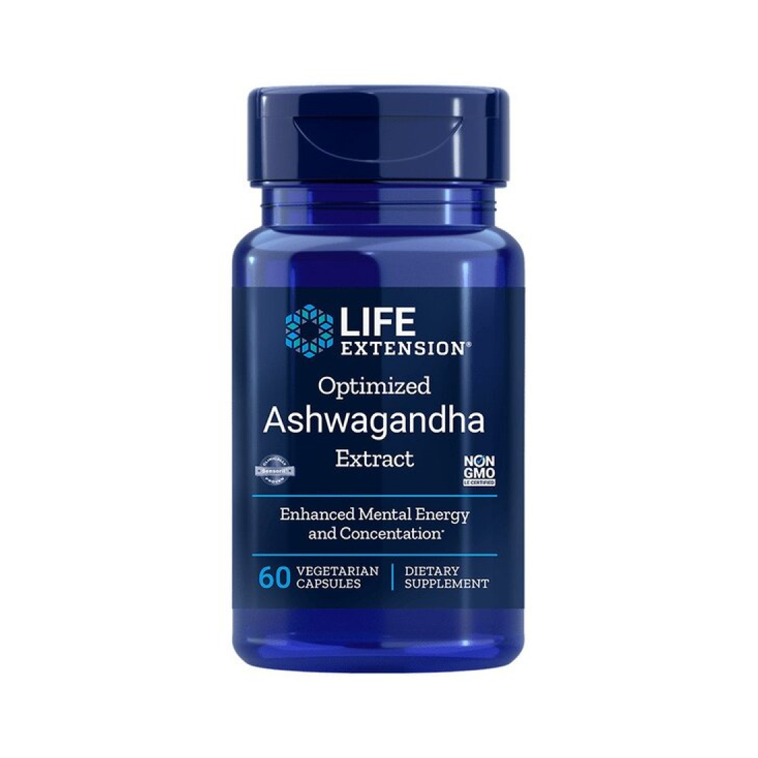 LIFE EXTENSION OPTIMIZED ASHWAGANDHA EXTRACT - 60 VCAPS