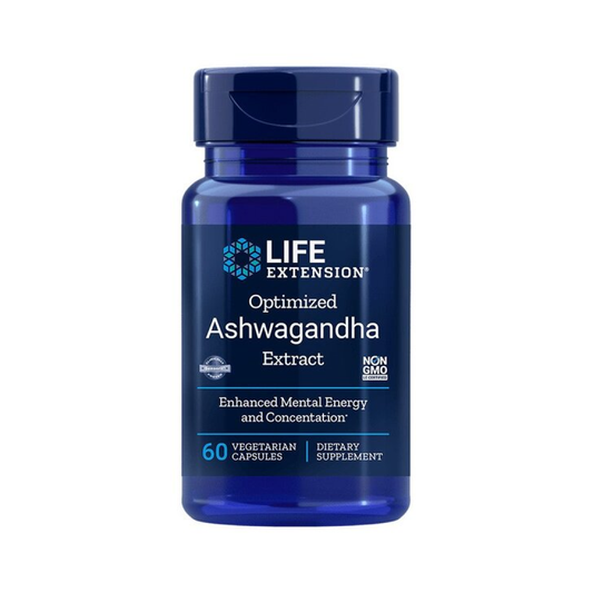 LIFE EXTENSION OPTIMIZED ASHWAGANDHA EXTRACT - 60 VCAPS