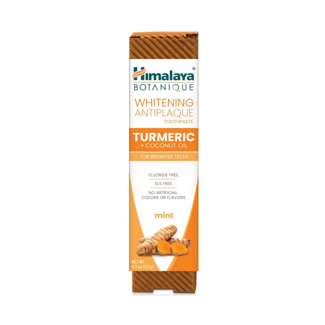 HIMALAYA WHITENING ANTIPLAQUE TOOTHPASTE TURMERIC + COCONUT OIL MINT - 113 GRAMS