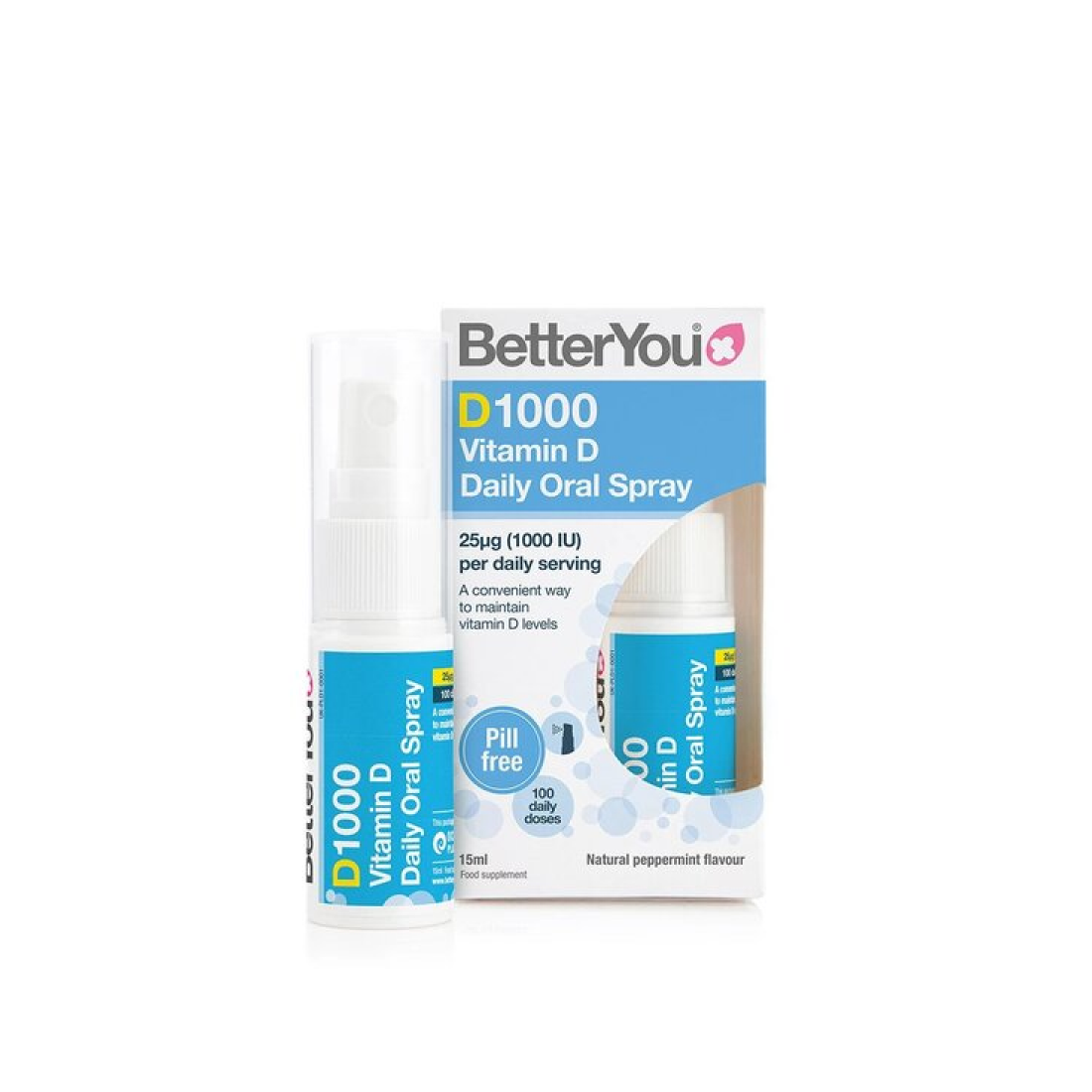 BETTERYOU D1000 DAILY VITAMIN D ORAL SPRAY - 15 ML