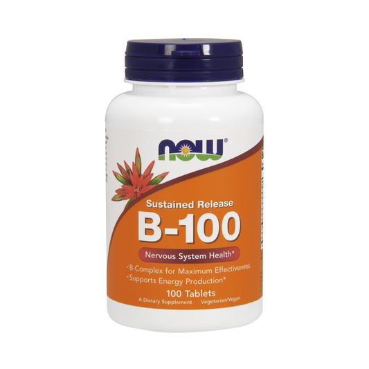 NOW FOODS VITAMIN B-100 SUSTAINED RELEASE - 100 TABLETS