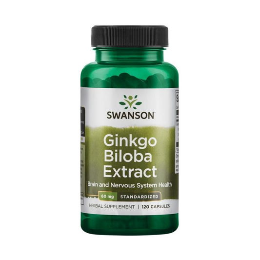SWANSON GINKGO BILOBA EXTRACT 60MG - 120 CAPS