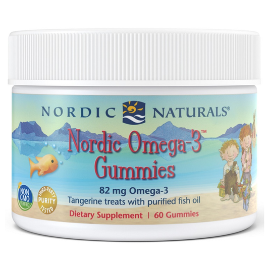 NORDIC NATURALS NORDIC OMEGA-3 GUMMIES 82MG TANGERINE TREATS - 60 GUMMIES
