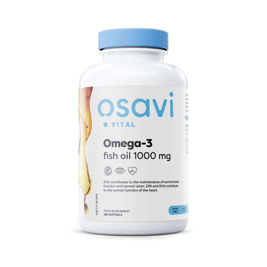 OSAVI OMEGA-3 FISH OIL MOLECULARLY DISTILLED 1000MG - 180 SOFTGELS