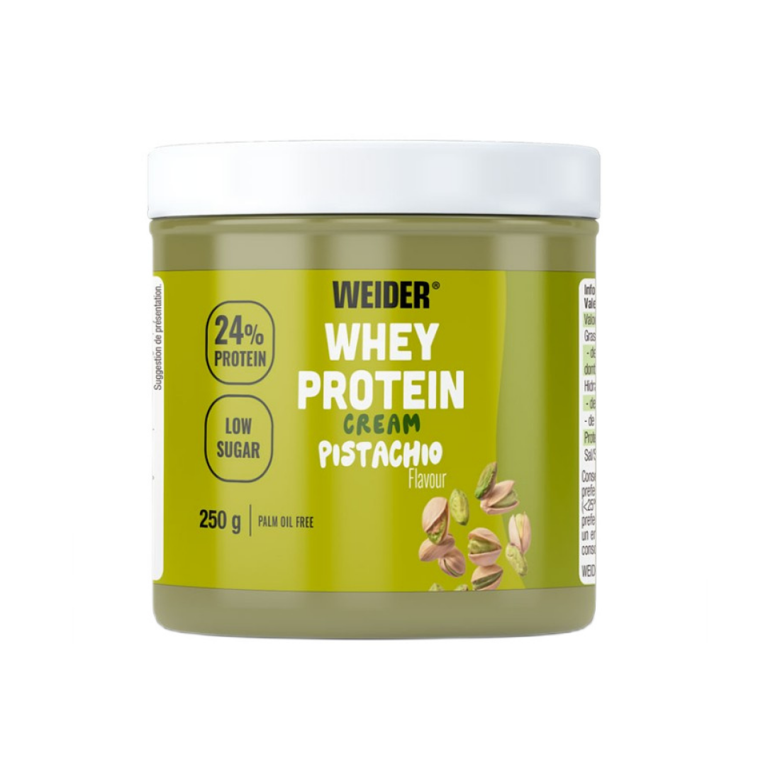 WEIDER WHEY PROTEIN CREAM PISTACHIO - 250 GRAMS