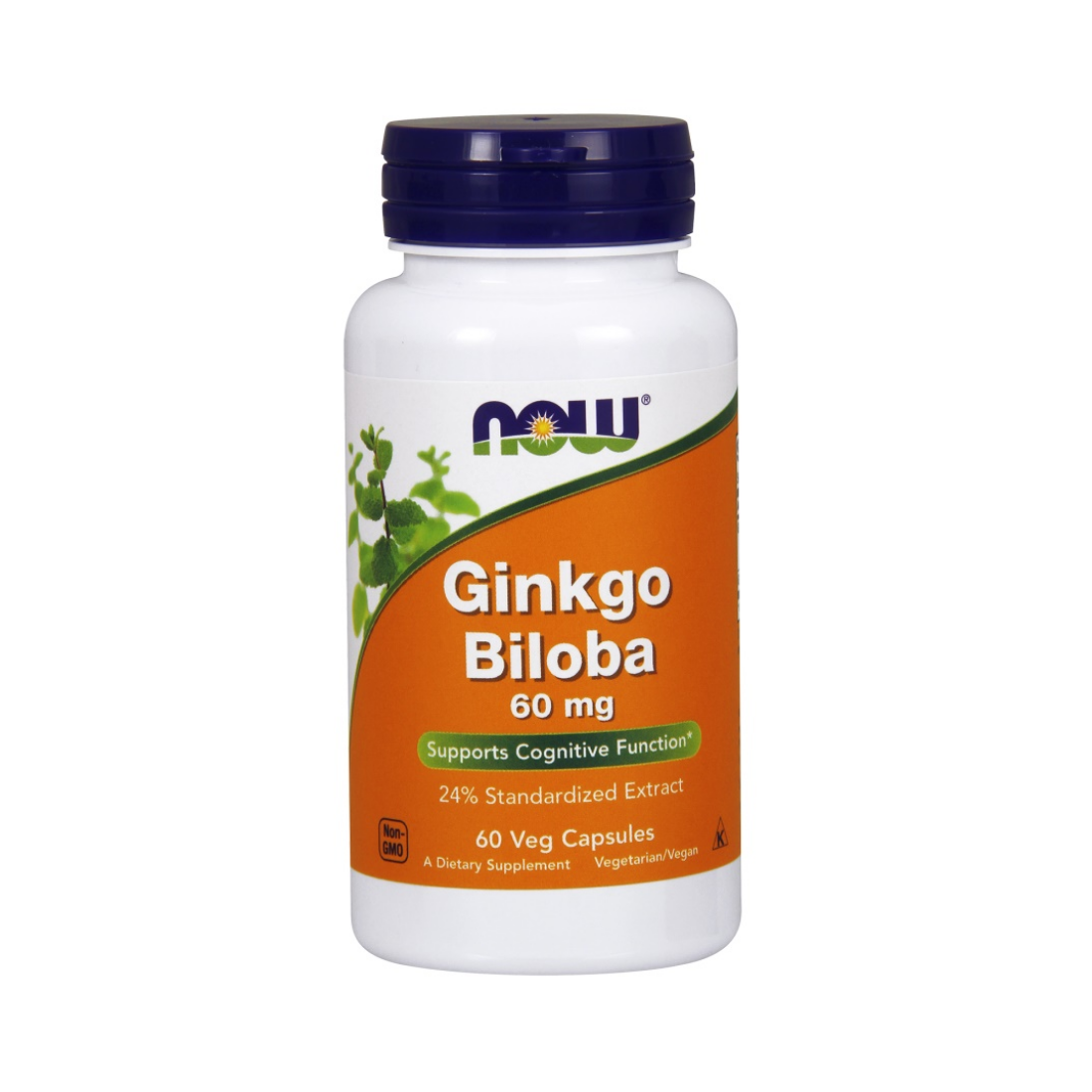 NOW FOODS GINKGO BILOBA 60MG - 60 VCAPS