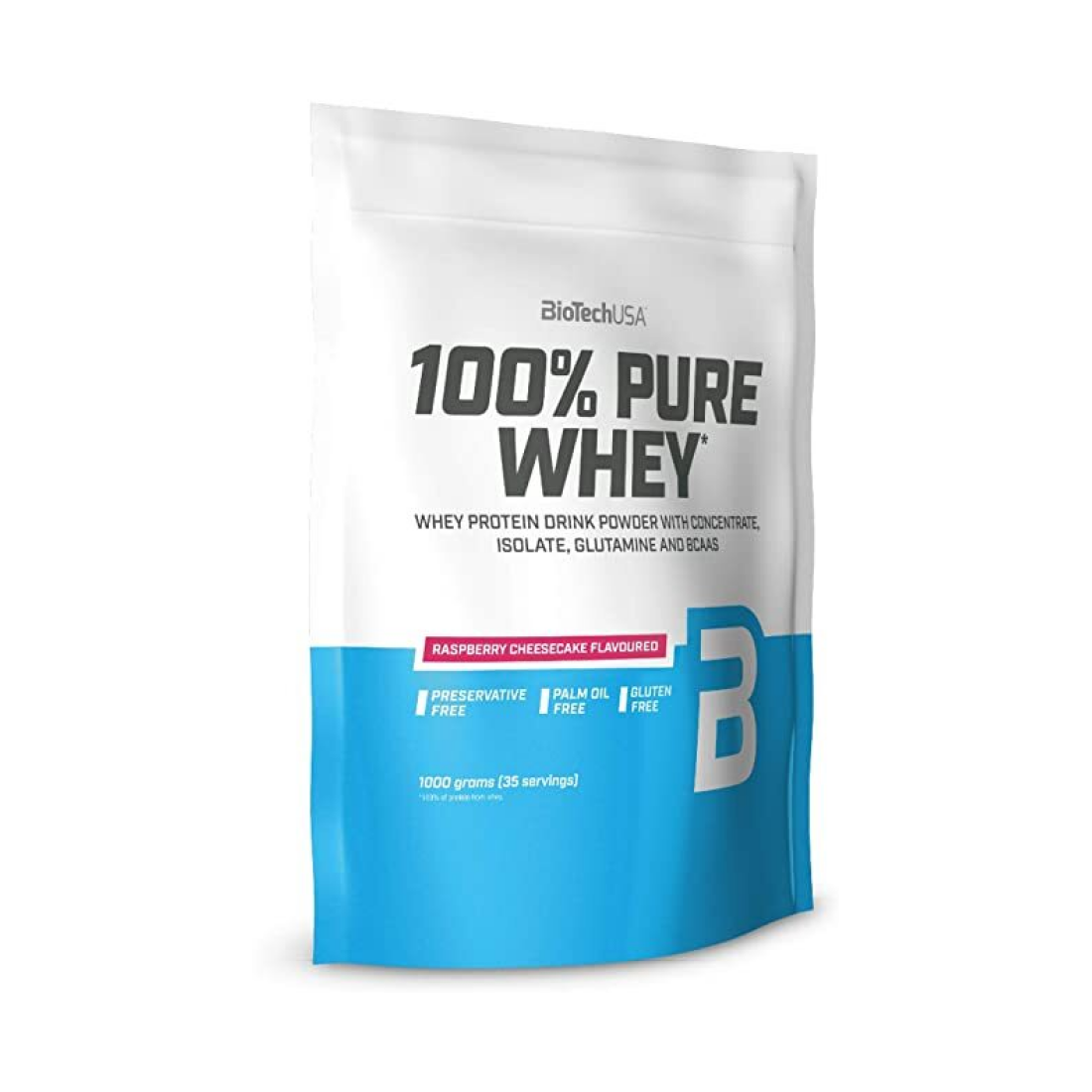 BIOTECHUSA 100% PURE WHEY RASPBERRY CHEESECAKE - 1000 GRAMS