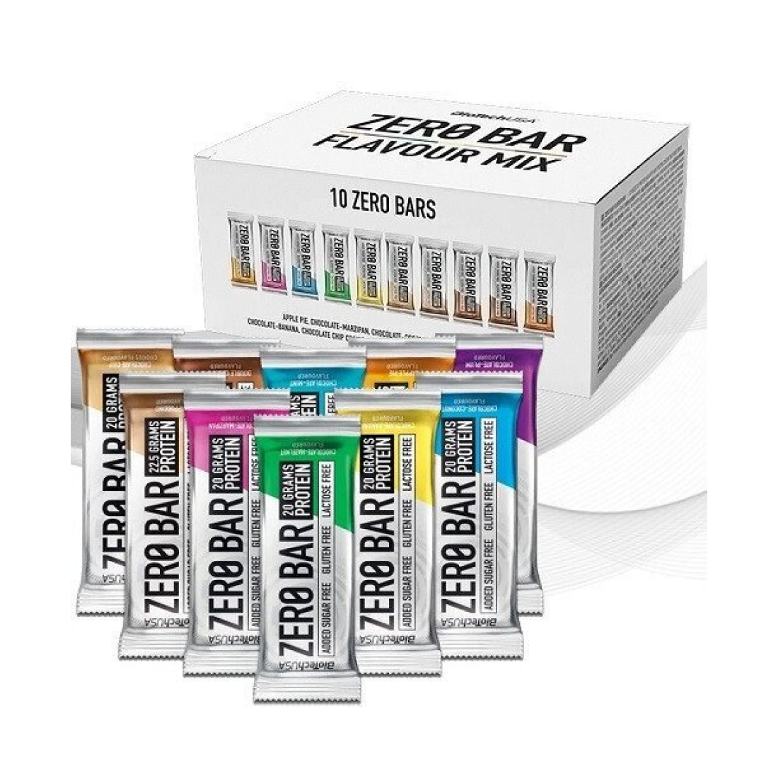 BIOTECHUSA ZERO BAR KIT FLAVOUR MIX - 10 X 50G