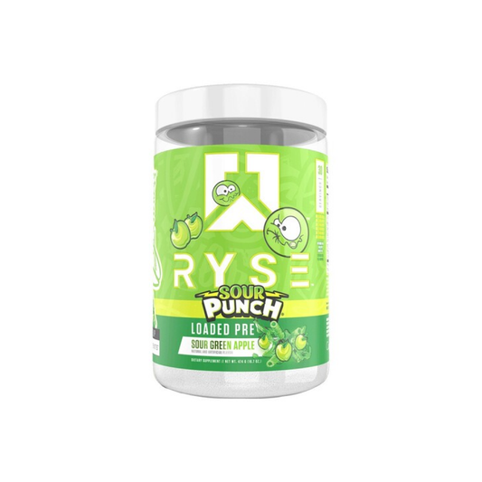 RYSE LOADED PRE SOUR PUNCH GREEN APPLE - 474 GRAMS