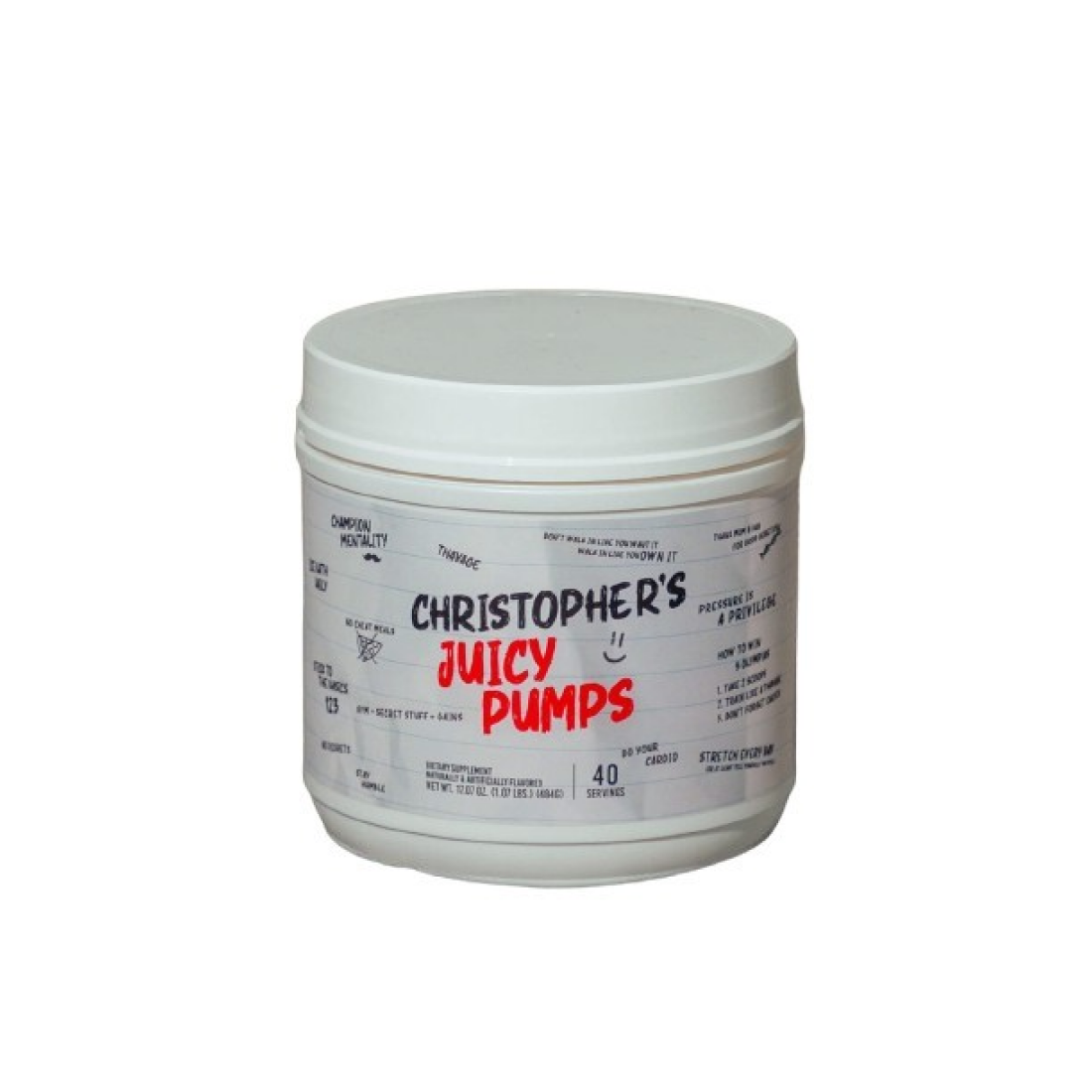 RAW NUTRITION CHRISTOPHER'S JUICY PUMPS - 480 GRAMS