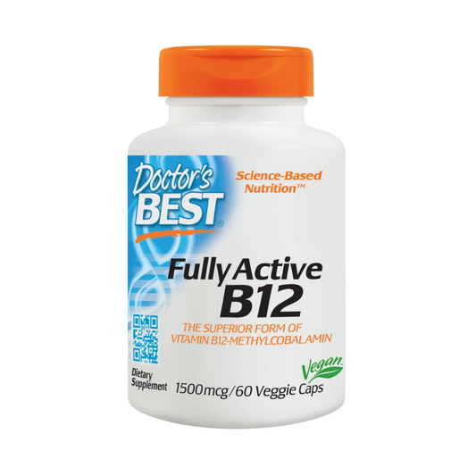 DOCTOR'S BEST FULLY ACTIVE B12 1500MCG - 60 VCAPS