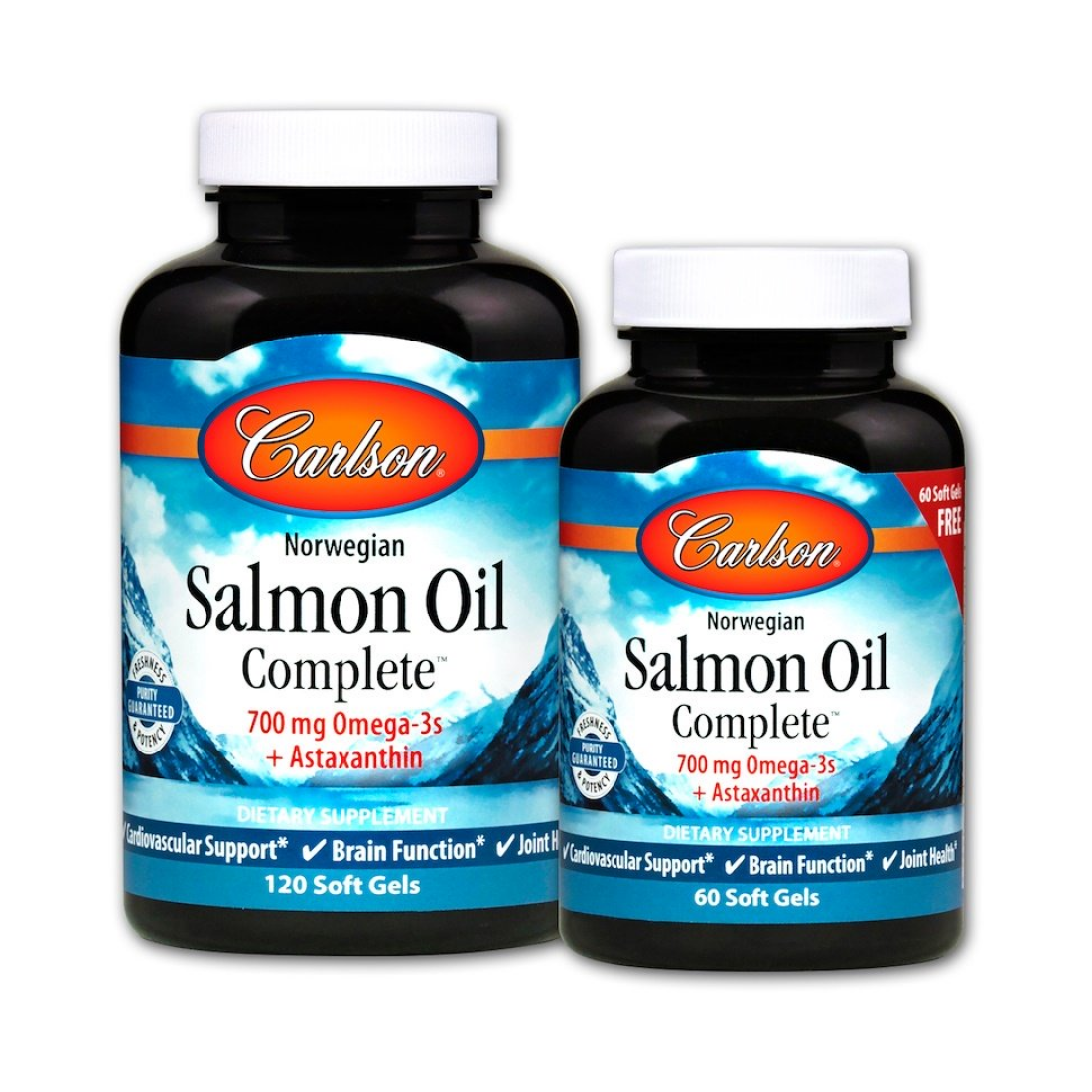 CARLSON LABS NORWEGIAN SALMON OIL COMPLETE - 120 + 60 SOFTGELS