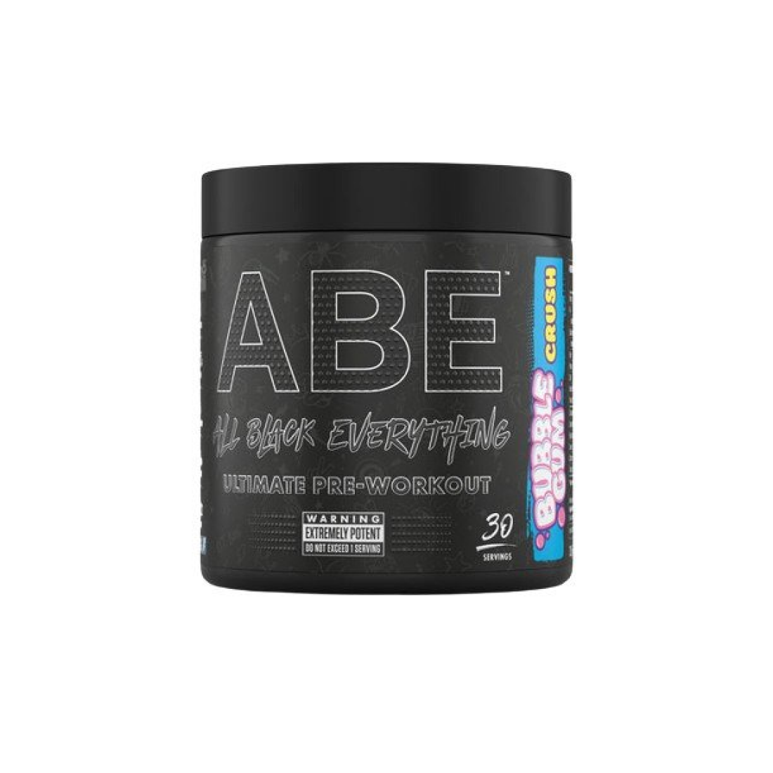 APPLIED NUTRITION ABE - ALL BLACK EVERYTHING BUBBLEGUM CRUSH - 375 GRAMS