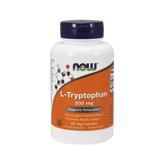 NOW FOODS L-TRYPTOPHAN 500MG - 60 VCAPS