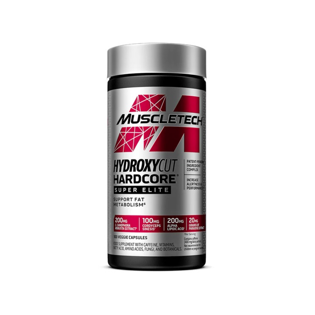MUSCLETECH HYDROXYCUT HARDCORE SUPER ELITE - 100 VCAPS