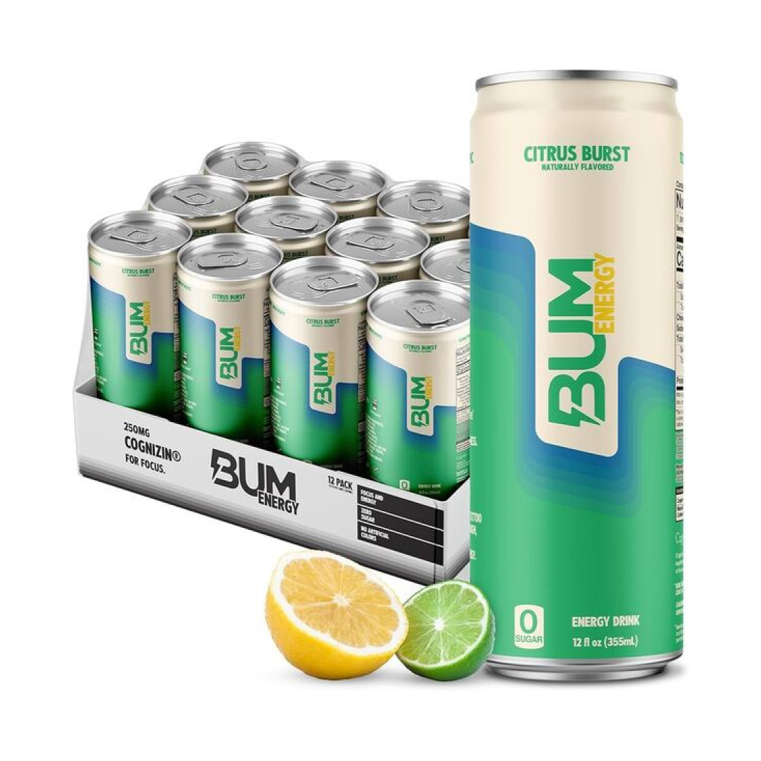 BUM ENERGY BUM ENERGY CITRUS BURST - 12 X 355 ML