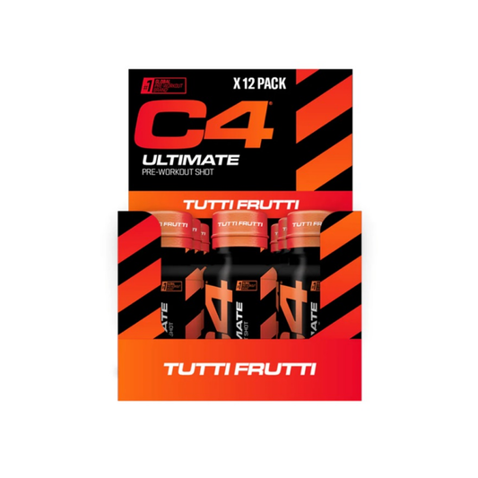 CELLUCOR C4 ULTIMATE PRE-WORKOUT SHOT TUTTI FRUTTI - 12 X 60 ML