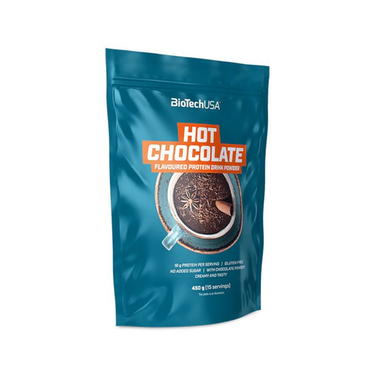 BIOTECHUSA HOT CHOCOLATE PROTEIN DRINK POWDER - 450 GRAMS